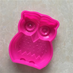 Usa ka cute nga owl silicone cake molde, dali nga ma-demould, dili stick