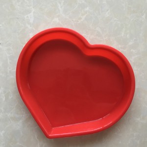 발렌타인 데이 시리즈 선물 단일 큰 심장 실리콘 케이크 금형 대형 베이킹 팬 비 스틱 금형