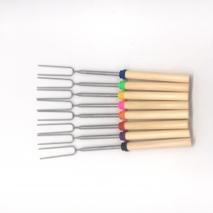 ʻO Yongli Grilling Meat Shrimp Chicken Vegetable Barbecue Stick Skewer Set Cooking Tools Stainless Steel Bbq Skewers