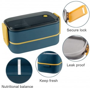 Bento Box Food Container Lunch Box with Spoon and Fork