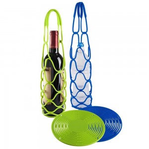 Silicone Wine Bottle Carrier Water Bottle Tote Bags