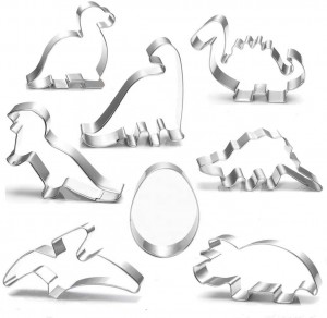 I-Dino Stainless Steel Candy Molds Dinosaur Cookie Cutter Set