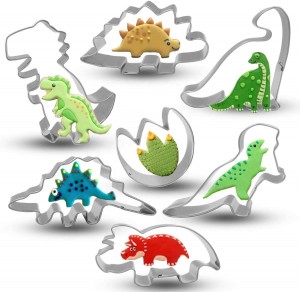 Dino Stainless Steel Candy Molds Dinosaur Cookie Cutter Set