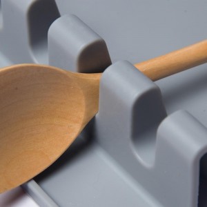Taqtir Pad tas-silikonju spatula utensili mistrieħ jservu mgħarfa Detentur