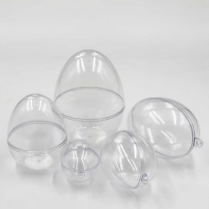 Prozirna plastična uskrsna jaja koja se mogu puniti za Uskrs