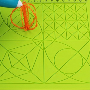 Yongli силиконски душеци Детски шаблони за цртање 3D пенкало за печатење Силиконски душек за цртање