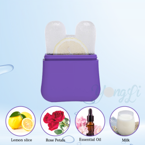 Yongli Ice Roller for Face and Eye,Silicone Ice Face Roller Skin Care Mold,Gua Sha Face Massage Ice Facial Roller,Ice Mold for Face Beauty