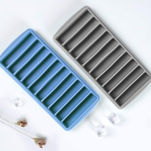 Yongli Rectangle long Chocolate Cracker Bar Stick Block Ice Cube Jelly Tray Cylinder Silicone Candy Mould