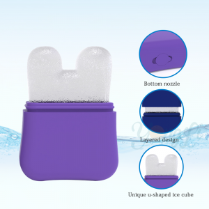 Yongli Ice Roller for Face and Eye,Silicone Ice Face Roller Skin Care Mold,Gua Sha Face Massage Ice Facial Roller,Ice Mold for Face Beauty