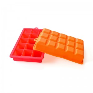 Yongli ម៉ាស៊ីនបង្កកអាហារទារក កំទេច BPA ដោយឥតគិតថ្លៃ ជង់ងាយស្រួលបញ្ចេញ 15 រន្ធ Silicone Ice Cube Tray Molds for Whiskey
