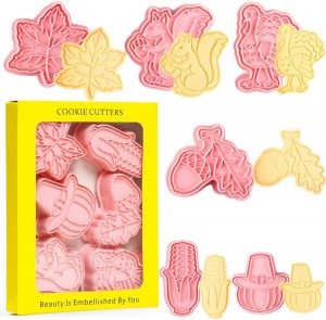 Yongli Cookie Cutter Bone Cutters Cookies Stamp Heart Shape Plastic Bulk Plunger Poodle Snowflake Sanwiches Cutter set