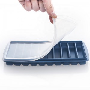 Yongli Ice Cub Shot Tray Silicon Mould Pop Popsicle Maker Set Stick Long Silicone Molds ho an'ny Tifitra 3D silicone bobongolo gilasy