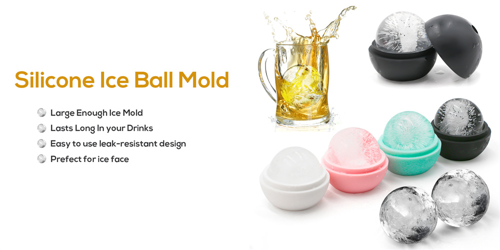 Ice Sphere Molds Round Balls for Whiskey, Scotch, Cocktails