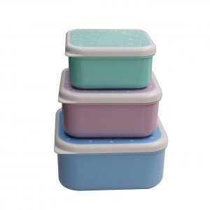 3 Packs Snack Container Lunch Box Kids Eco Leak-proof