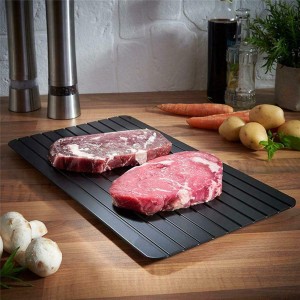 Yongli rymlig design av livsmedelsklass tjock köttupptiningsbricka 2020 Quick Tapid avfrostningsplatta