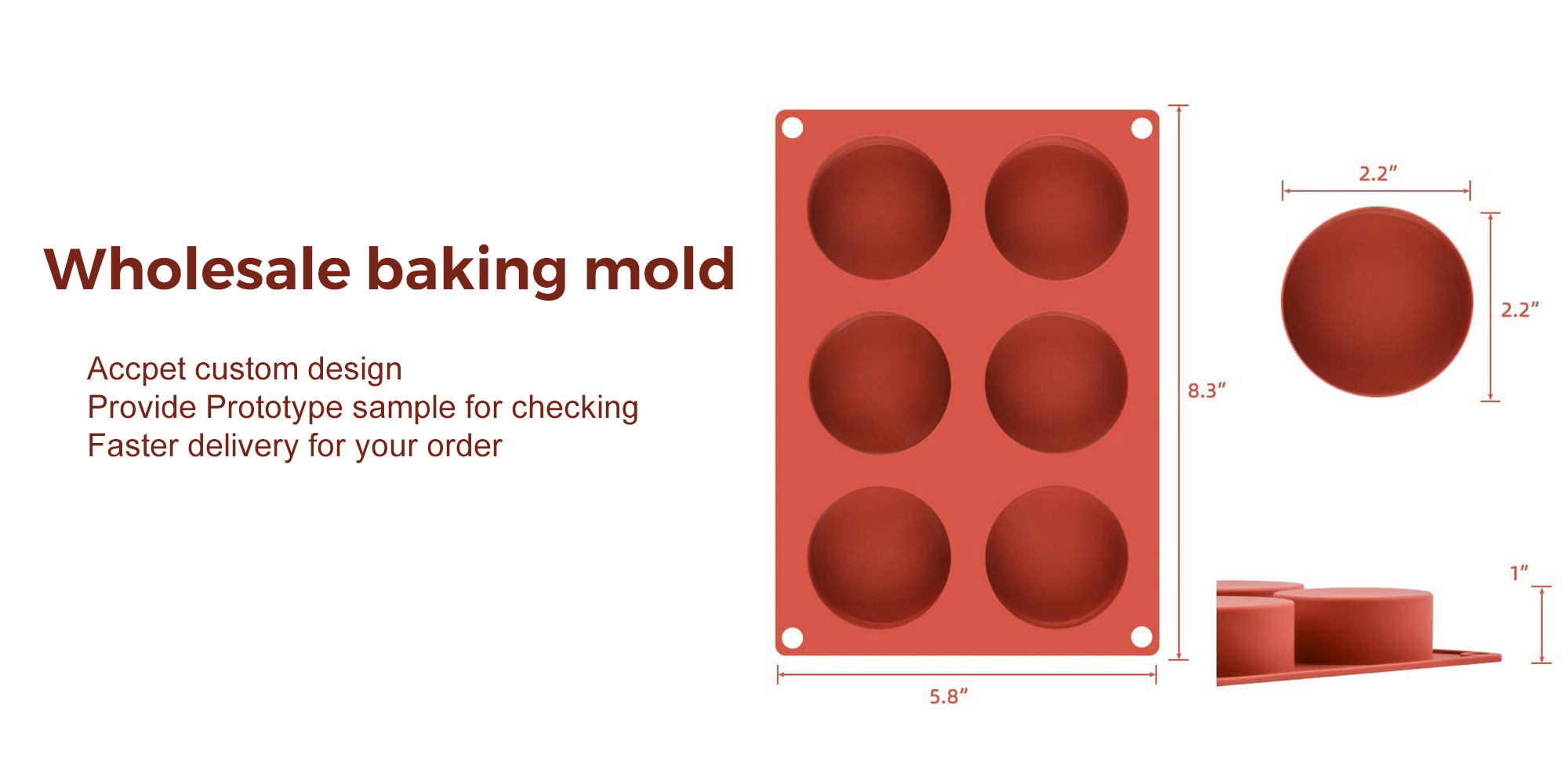 Proveedor de moldes para hornear de silicona por xunto de calidade alimentaria |Yongli