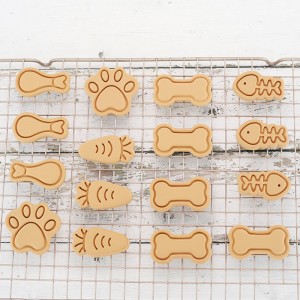 Pet biscuit mold cartoon cat paw dog ກະດູກໄກ່ຂາປາຂະຫນາດນ້ອຍ homemade ອາຫານວ່າງ diy ສາມມິຕິລະດັບ baking mold