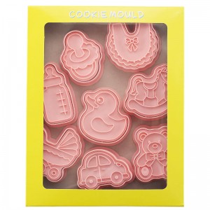 Baby Cartoon Cookie Mould Baby Home Baking Plastic Cookie Pwm