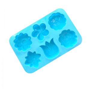 6 različitih silikonskih kalupa za kolače u obliku cvjetića Ručno rađeni kalupi za sapun