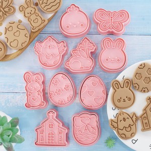 Easter Cookie Mould Cartoon Bunny Chick Easter Egg Cookie Baking Die