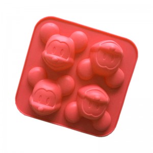 4 cavum silicone mus figurae placentae formo borrae saponis DIY fingunt