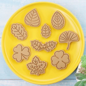 Leaf cookie form tecknad växt blad lönnlöv klöver fondant kaka bakverktyg kaka prägling form