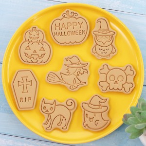 Halloween Cartoon Cookie Mold Plastic Cookie Fondant Baking Tool