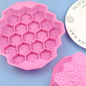 Enstaka insektsbakpanna Silikonform DIY Honeycomb Cake Form