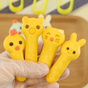 Animal magic stick dibujos animados pan al vapor molde hogar patrón fideos niños comida suplementaria modelado de alimentos