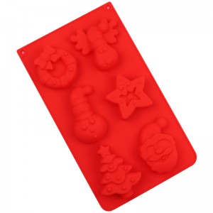 6 Dutinový vánoční věnec Elk Silikonová forma na dort Ručně vyrobená forma na mýdlo
