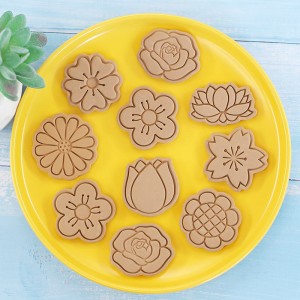 Formă pentru prăjituri cu flori de desene animate pentru prăjitură cu fondant