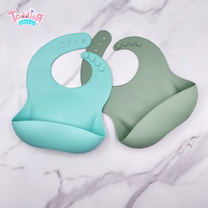 Food Grade 3D Shape Silicone Baby Bib with Food Catcher