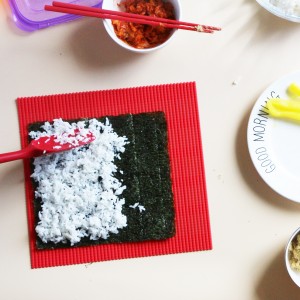 Kit Pembuatan Sushi Nasi Tikar Sushi Silicone Cake Rolling Mat