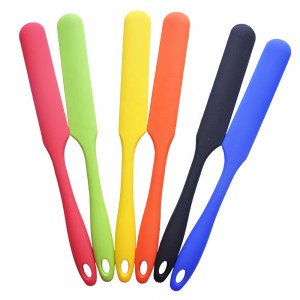 Baking Pastry Tools Cake Scraper Silicone Spatula with Long Handle