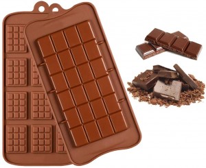 Briseadh a-mach Moulds Chocolate Bar Candy Engery Mould Silicone
