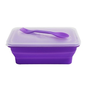 Silicone Food Storage Container nga May Taklob