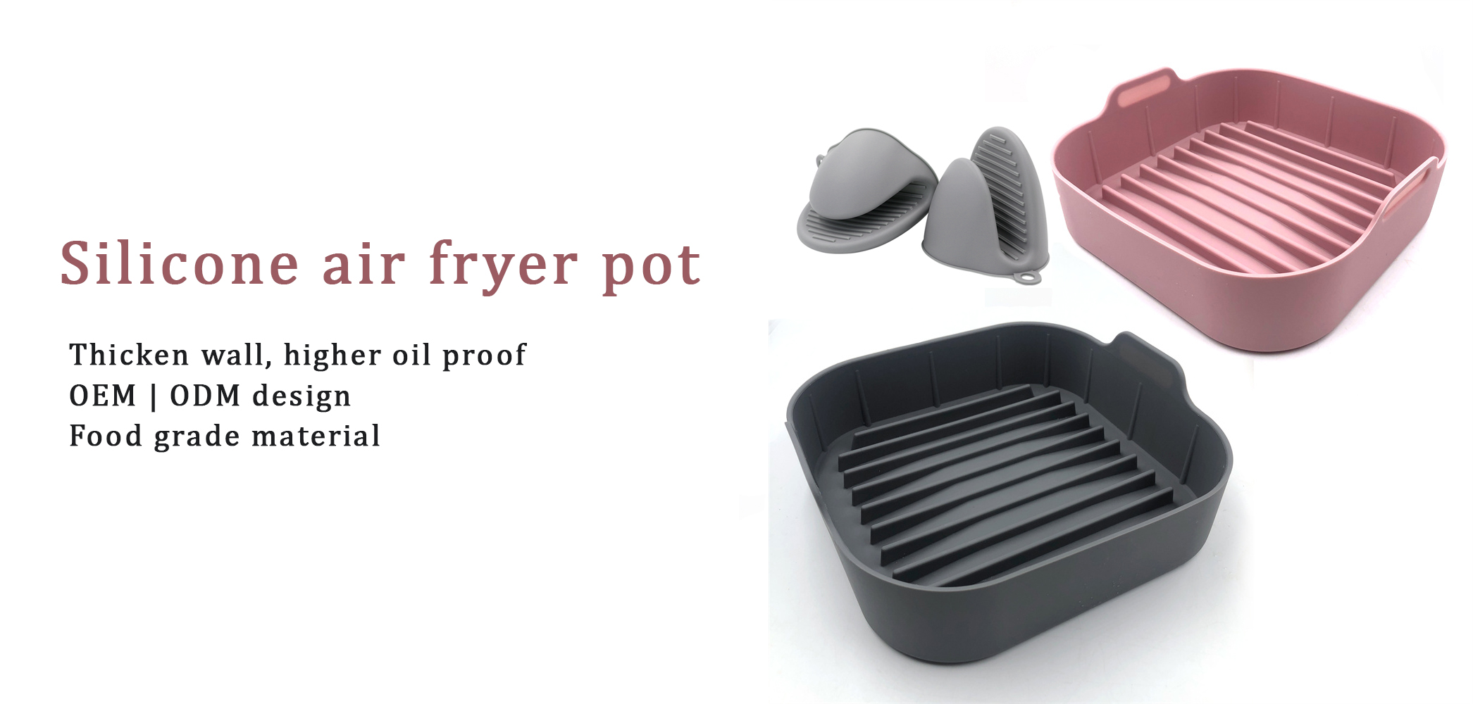 Ngaganti pikeun Parchment Liner Paper Air Fryer Silicone Pot |Yongli