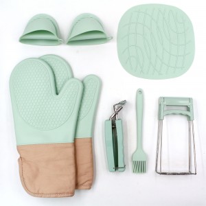 Сет силиконских рукавица за кухињске справе против опекотина