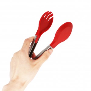 Stainless Steel Silicone Heat Resistant Meat Turner Spatula Tongs