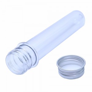 Yongli Entonnoir 45ml 25x140mm Tubes à essai en plastique transparent 3 trous Tube rack