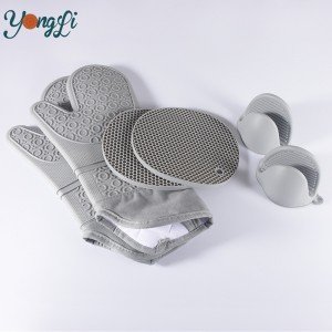 Yongli Cooking Heat Resistant Hand Glove Silicon Oven Set Set