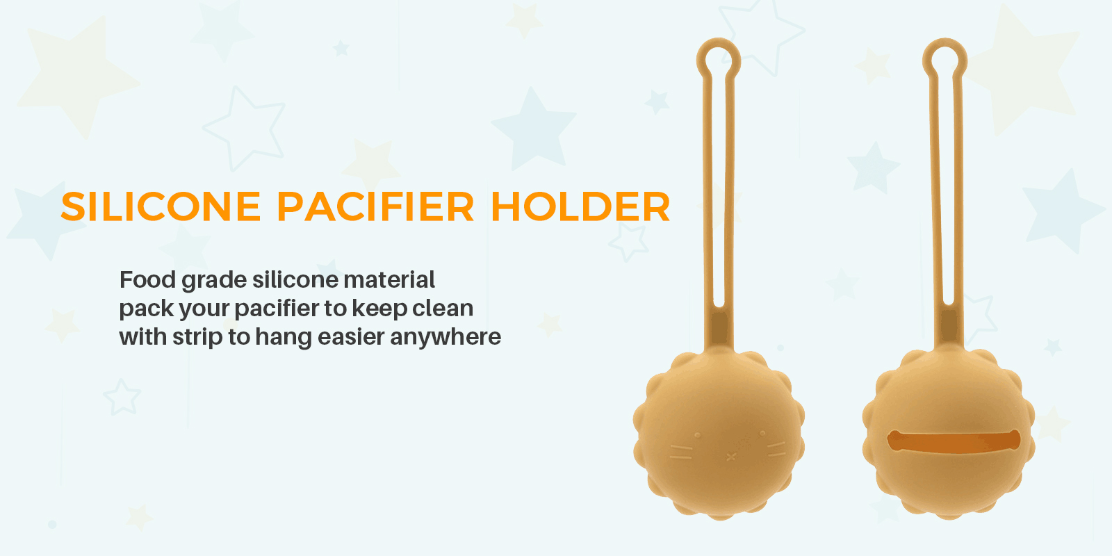 Hot selling Silicone pacifier holder | Yongli