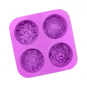 Yongli Silikonski kalupi Pravokutni kalup za sapun od tijesta 20 udubljenja Komplet za izradu silikona za medvjedića Ružičasti alati za pečenje Kalup za pločice čokolade od ruže