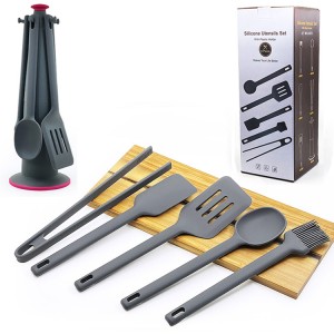 Yongli personalizat spatulă set de accesorii pentru ustensile de bucătărie en-gros de producător de ustensile de gătit din silicon de bucătărie