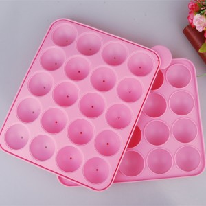 Yongli  Cake Pop Mold Round Silicone Jelly Moulds Lollipop Molds Mini Decoration With Cover