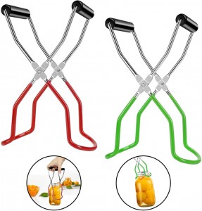 Yongli Canning Kits Stainless Steel Clamp Canning Jar Lifter Tongs with Grip Handle
