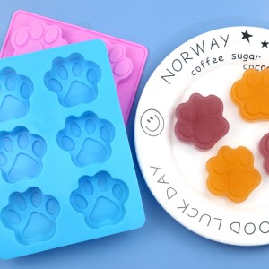 Yongli 6 Hole Cat Claw Silicone Chocolate Mold