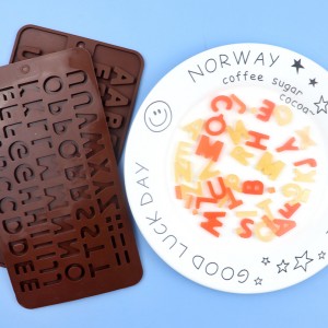 Јонгли 26 англиски букви силиконски калап за чоколадо