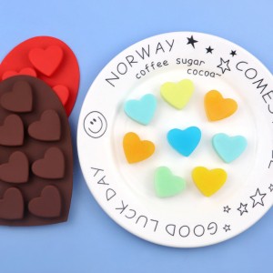 Stampi per cioccolato a forma di cuore Yongli 10 cavità