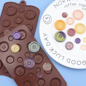 Silikonski kalup za čokoladu s dugmadima Yongli više veličina
